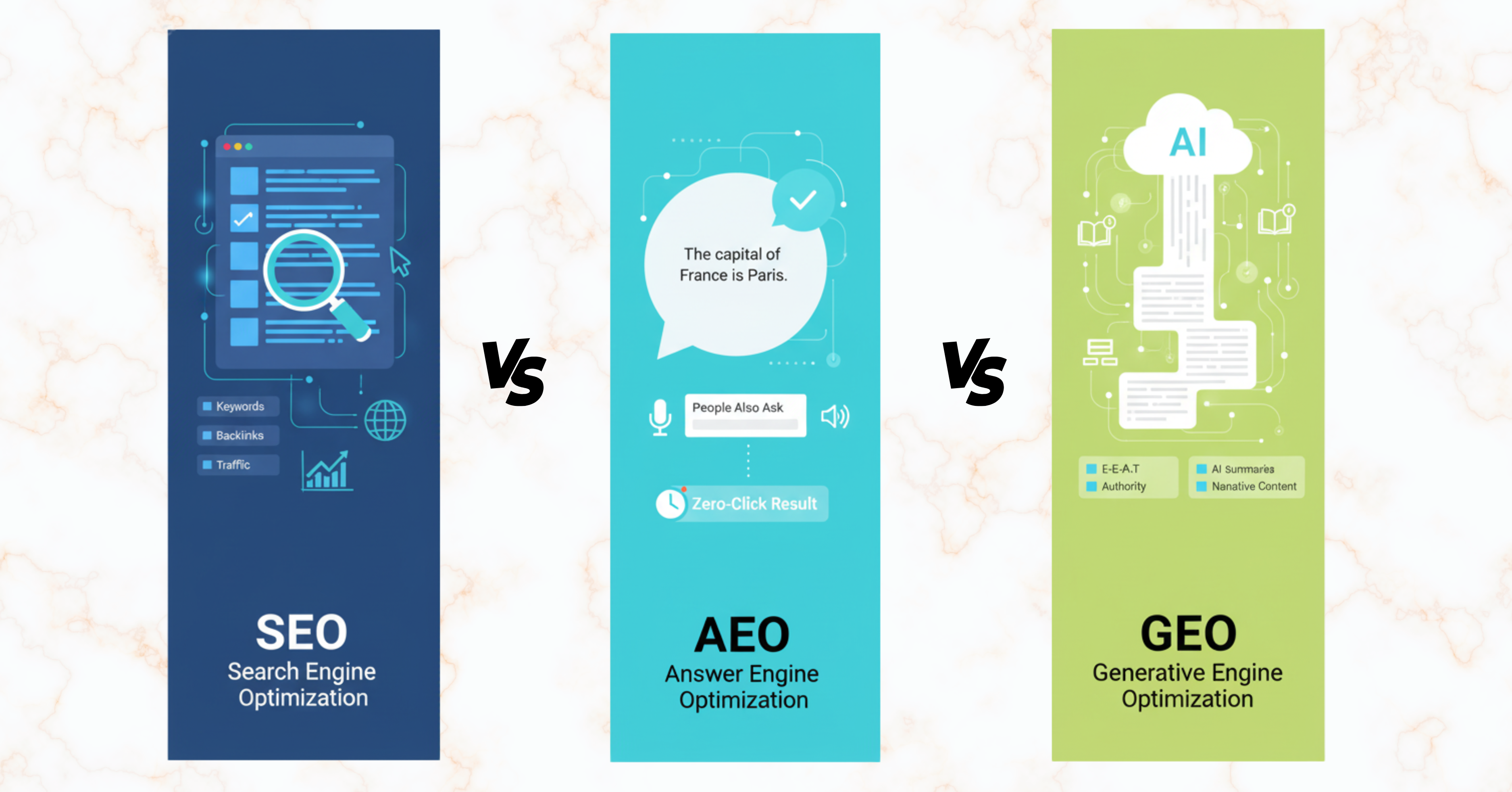SEO vs GEO vs AEO: What’s the Difference and Why It Matters for Digital Success