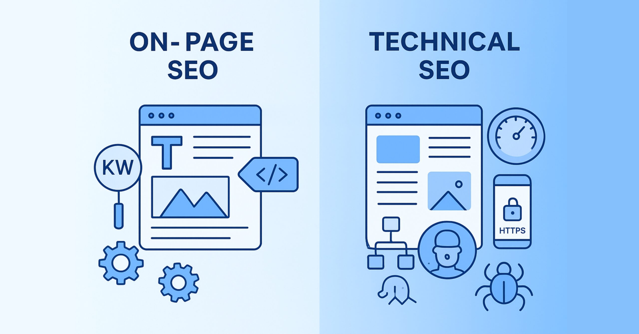 Exploring On-Page SEO and Technical SEO: Navigating Digital Success